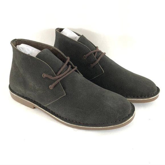 Bruno Marc Mens Suede Chukka Boots Brown Gray 9 - Picture 1 of 5